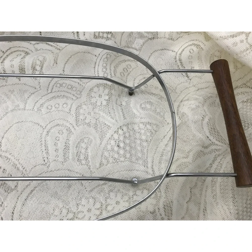 Vintage Stainless Steel Casserole Holder Casserole Stand Frame Mid-Century Style